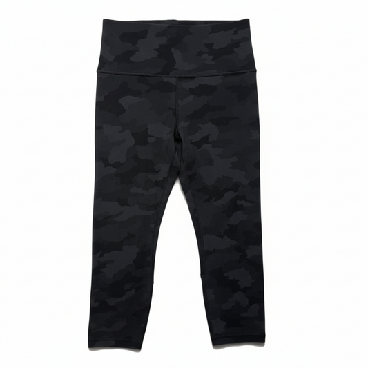 Athletic Leggings Capris By Lululemon In Camouflage Print, Size: 12