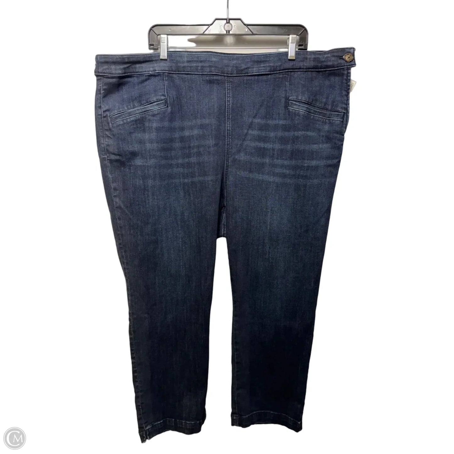 Jeans Straight By Pilcro In Blue Denim, Size: 26 (plus size)