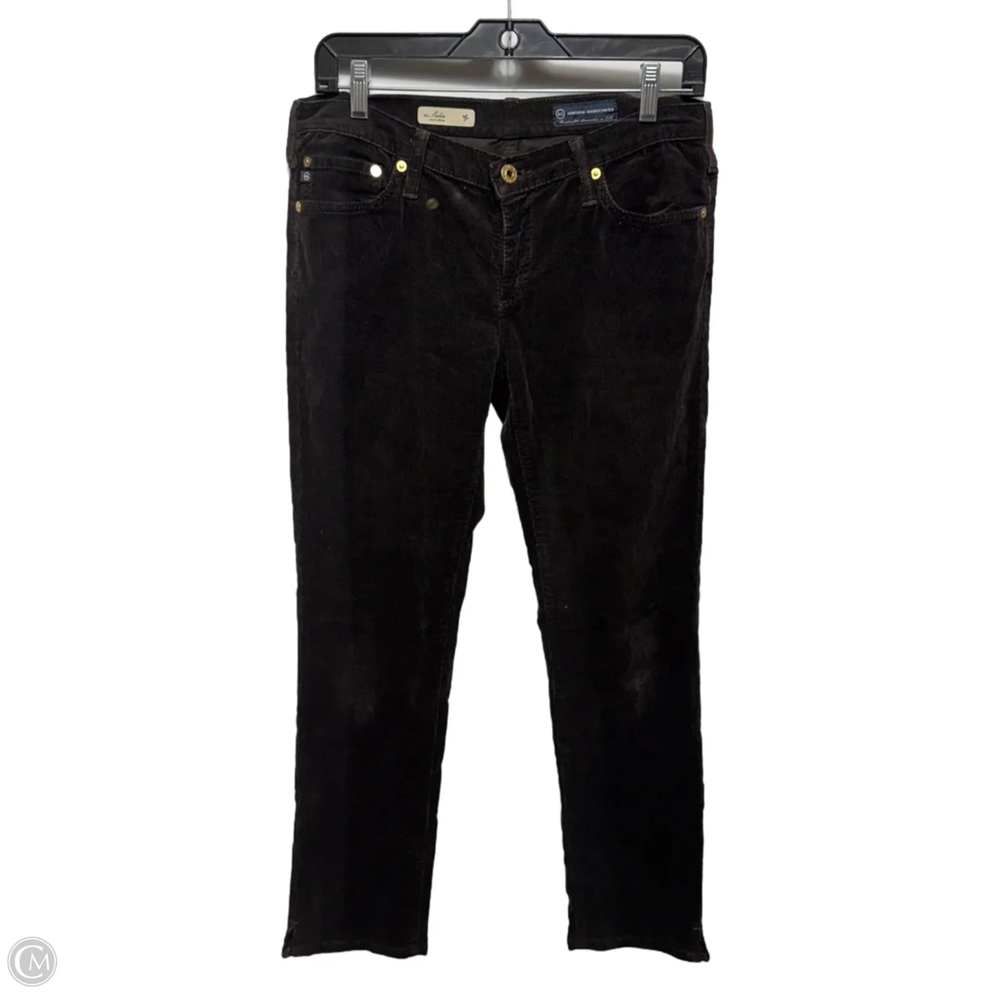 Sadie Ankle Skinny Pants Corduroy By Adriano Goldschmied In Brown, Size: 6