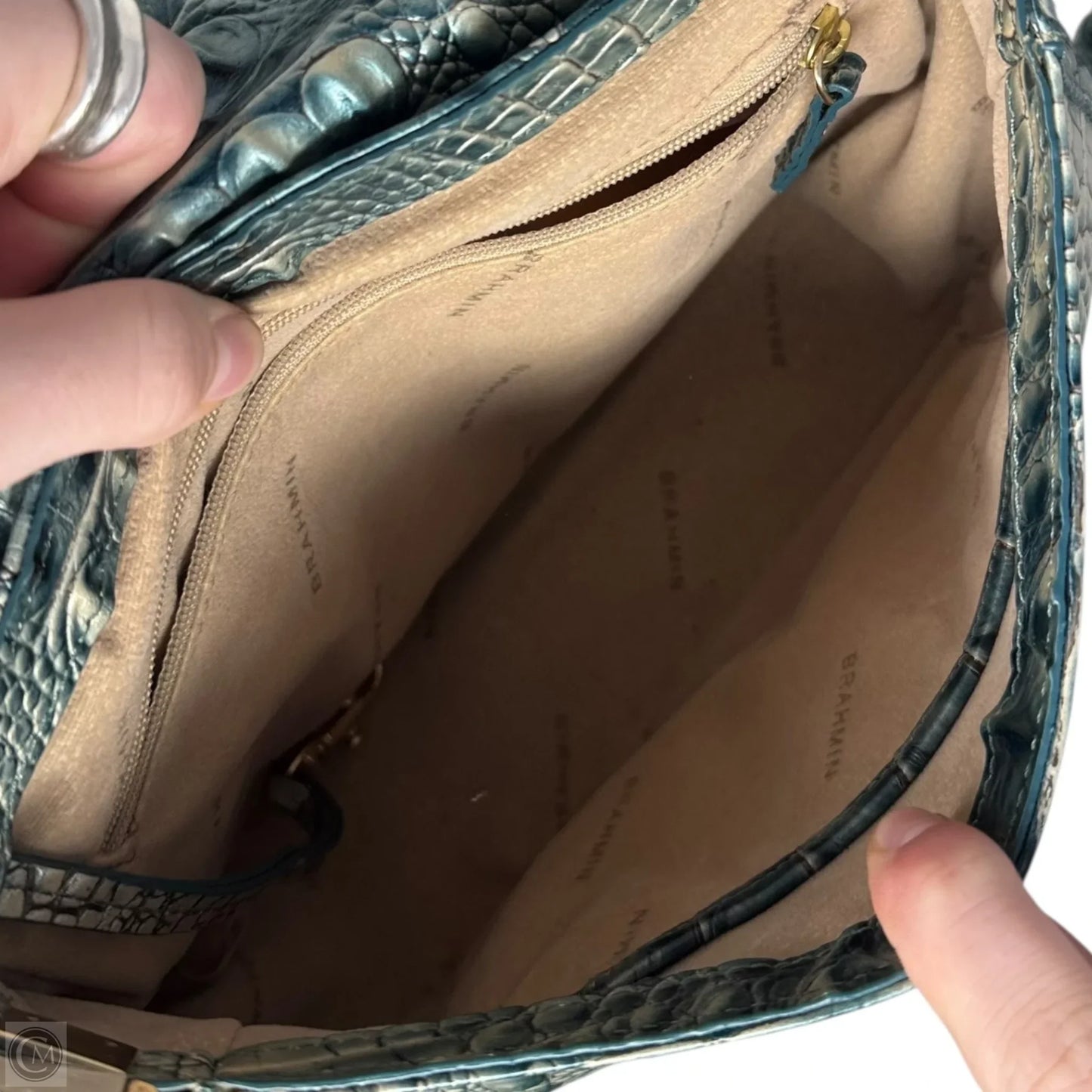 Nadine Crossbody Designer By Brahmin In Ombré Melbourne, Size: Medium