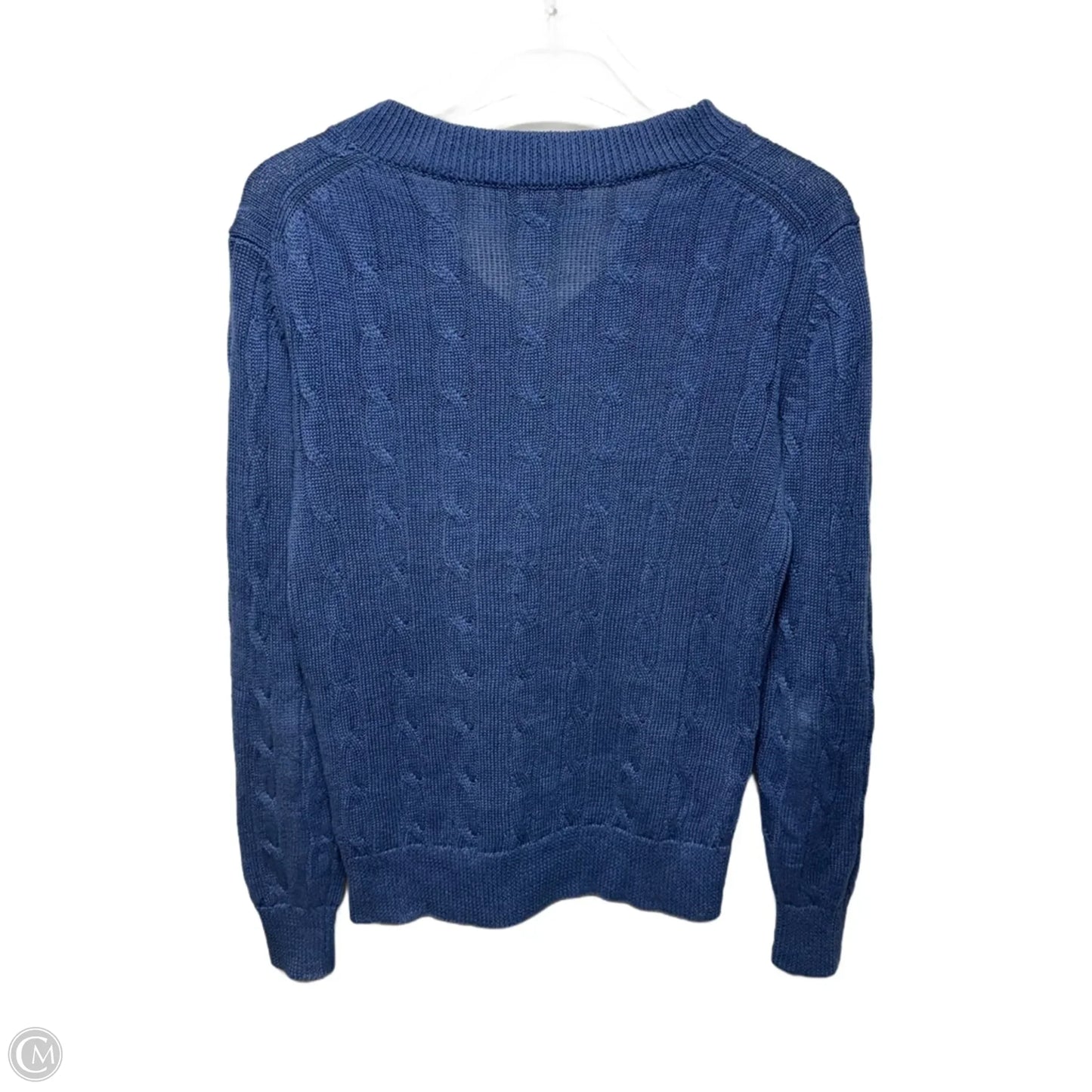 Linen Sweater By Brooks Brothers In Blue, Size: M
