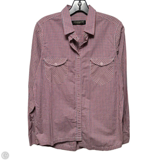 Top Long Sleeve Luxury Designer By Golden Goose In Checkered Pattern, Size: L