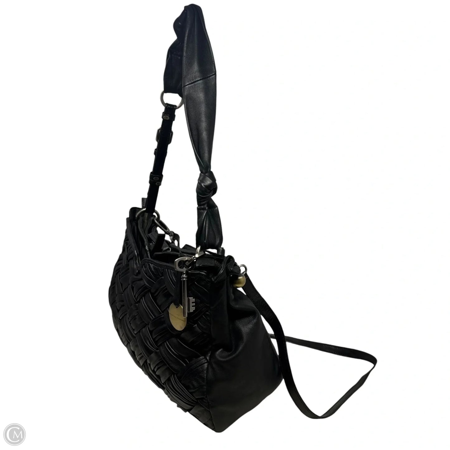 Woven Leather Handbag By Martina Caponi, Size: Medium