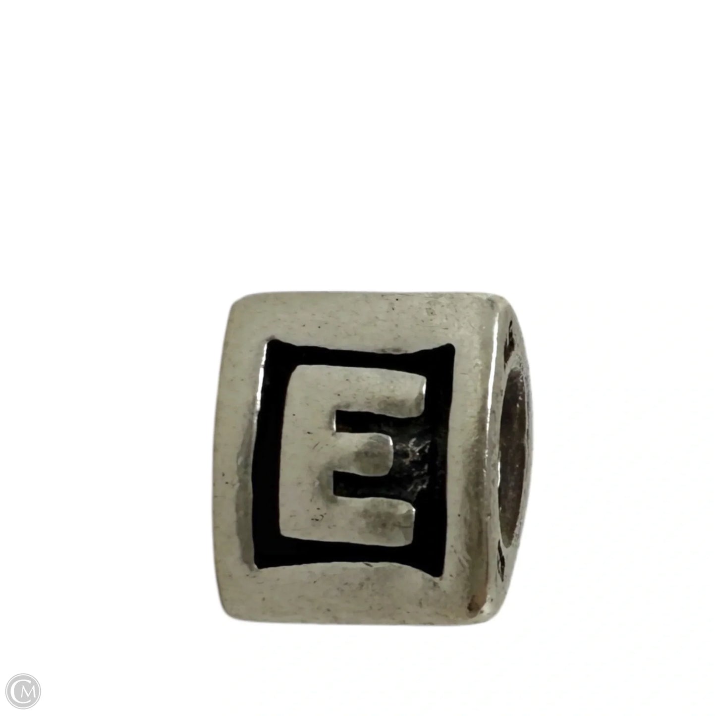 Sterling Silver Initial "E" Bead Charm By Pandora