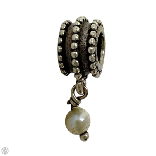 Sterling Silver Beveled Pearl Dangle Charm Charm By Pandora