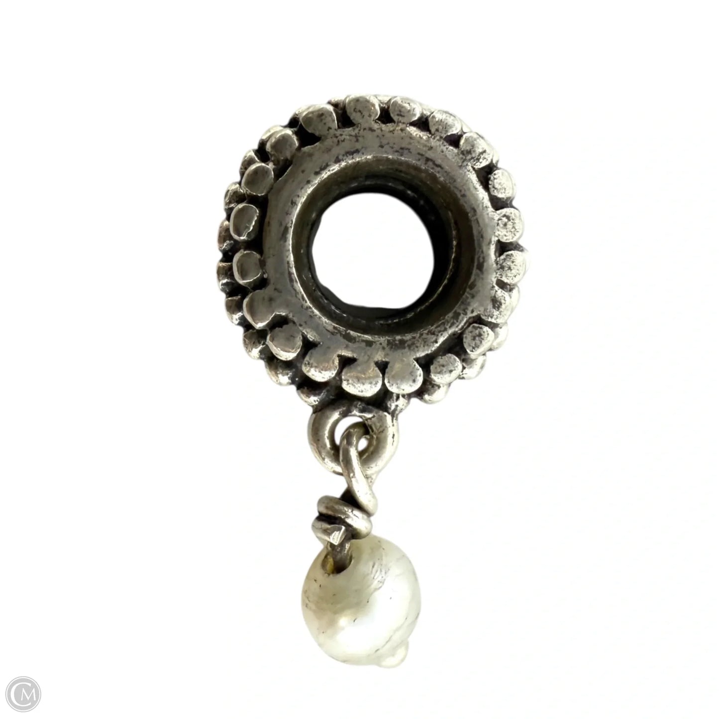 Sterling Silver Beveled Pearl Dangle Charm Charm By Pandora