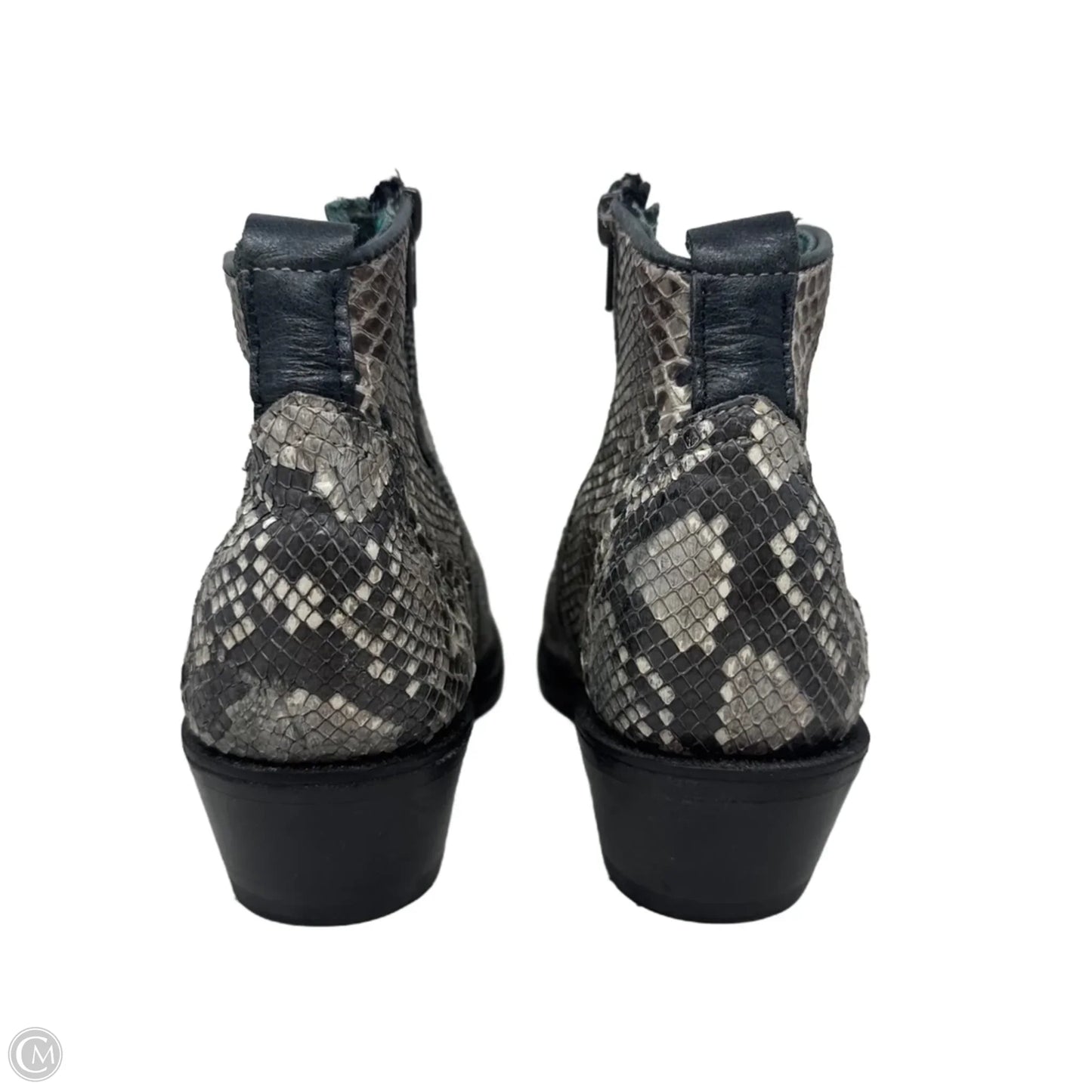 Python Snip Toe Boots Western By Corral In Snakeskin Print, Size: 8.5