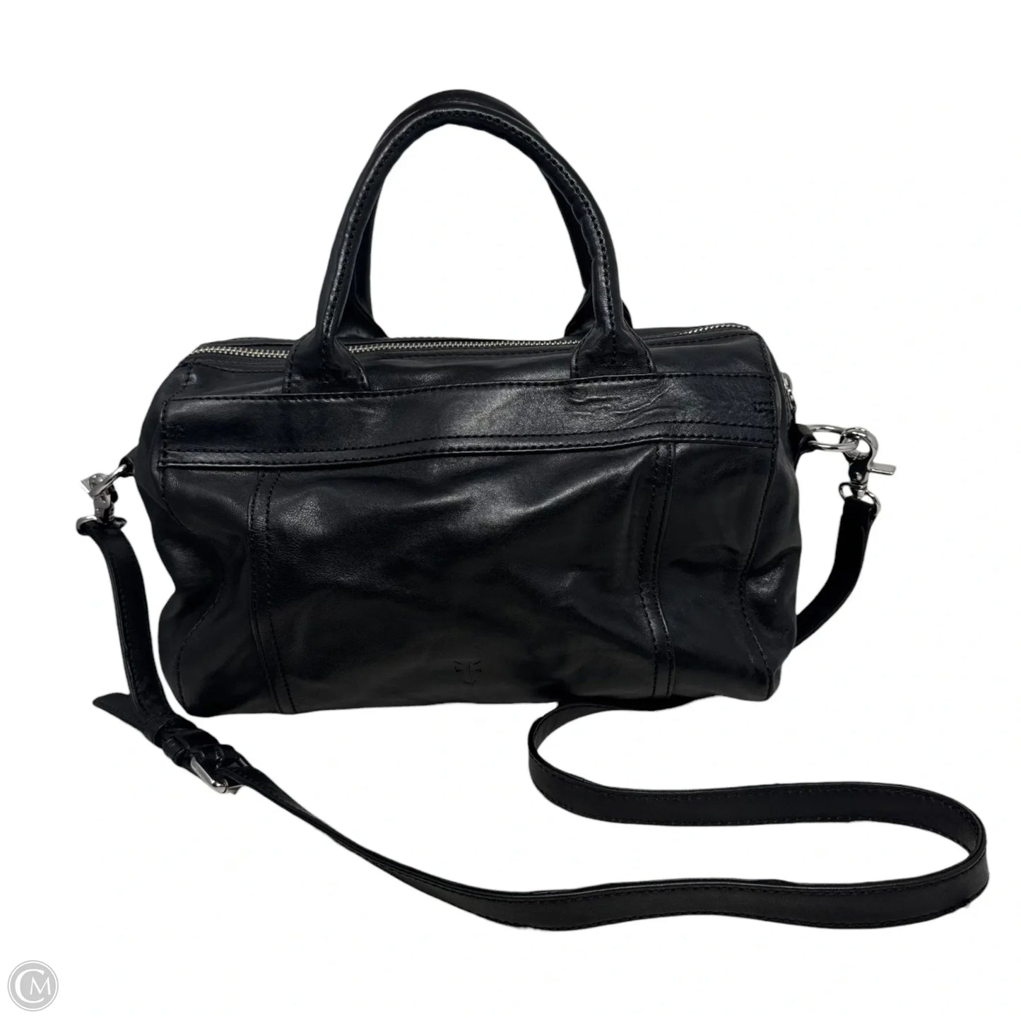 Lena Zipper Leather Satchel Designer By Frye, Size: Medium