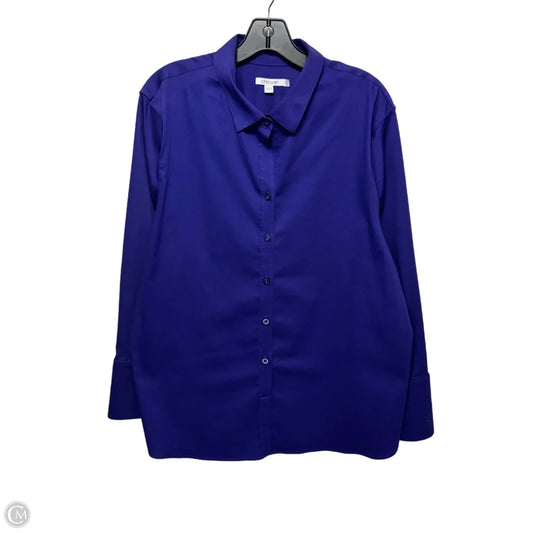 Top Long Sleeve By Chicos In Purple, Size: 18