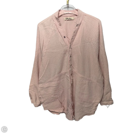 Top Long Sleeve By We The Free In Pink, Size: L