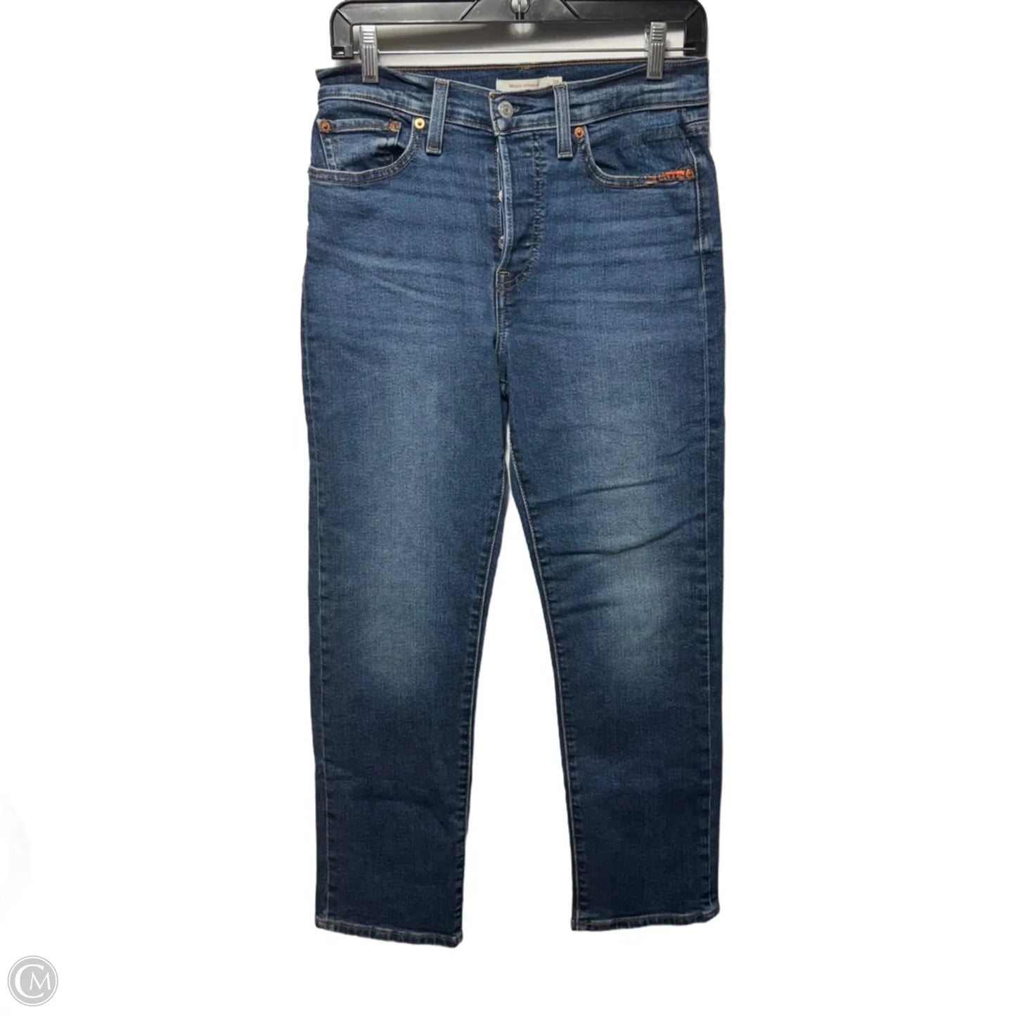 Wedgie Straight Jean By Levis In Blue Denim, Size: 6/28