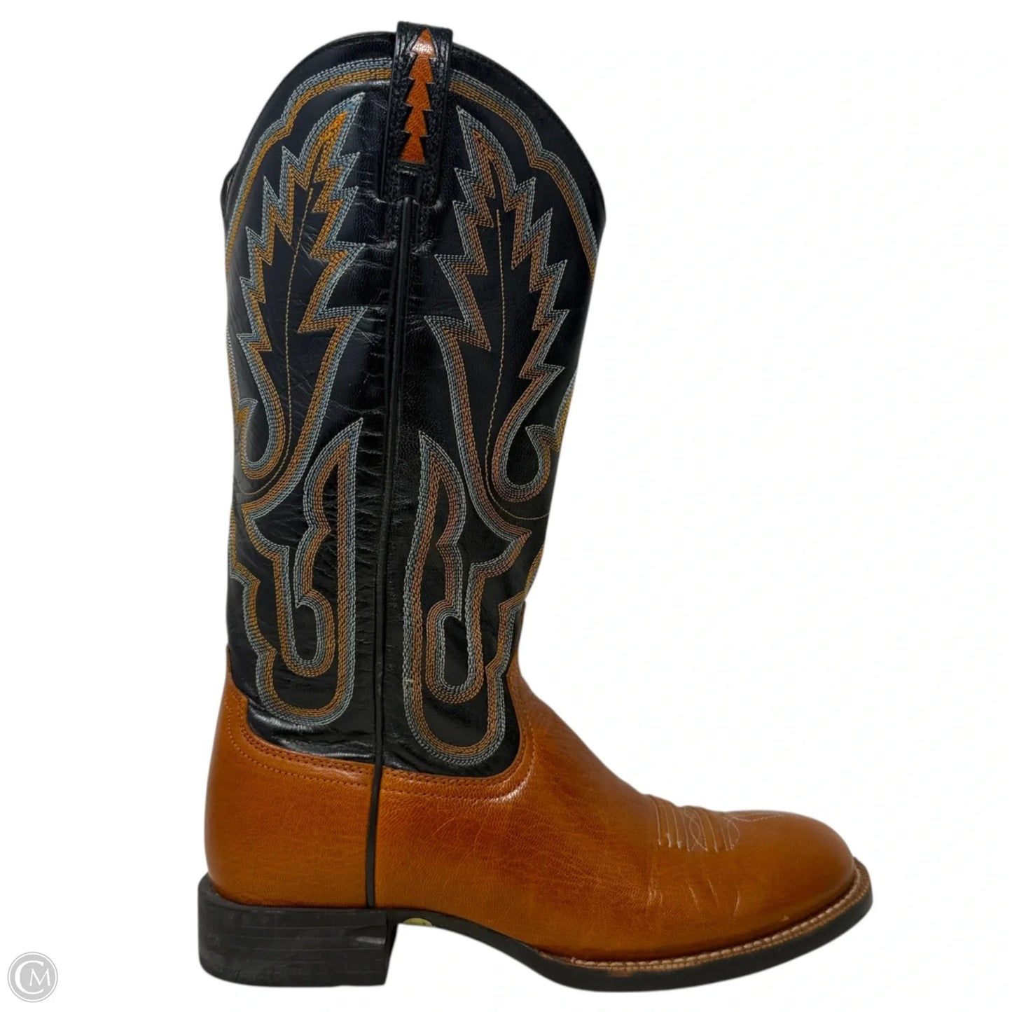 Amos Western Boots By Ariat In Black & Brown, Size: 7.5