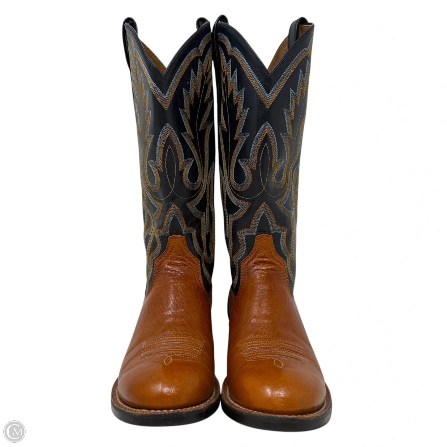 Amos Western Boots By Ariat In Black & Brown, Size: 7.5