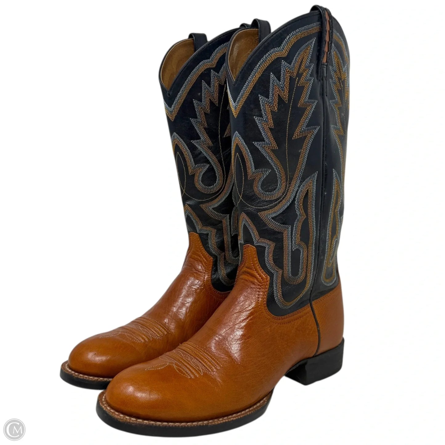 Amos Western Boots By Ariat In Black & Brown, Size: 7.5