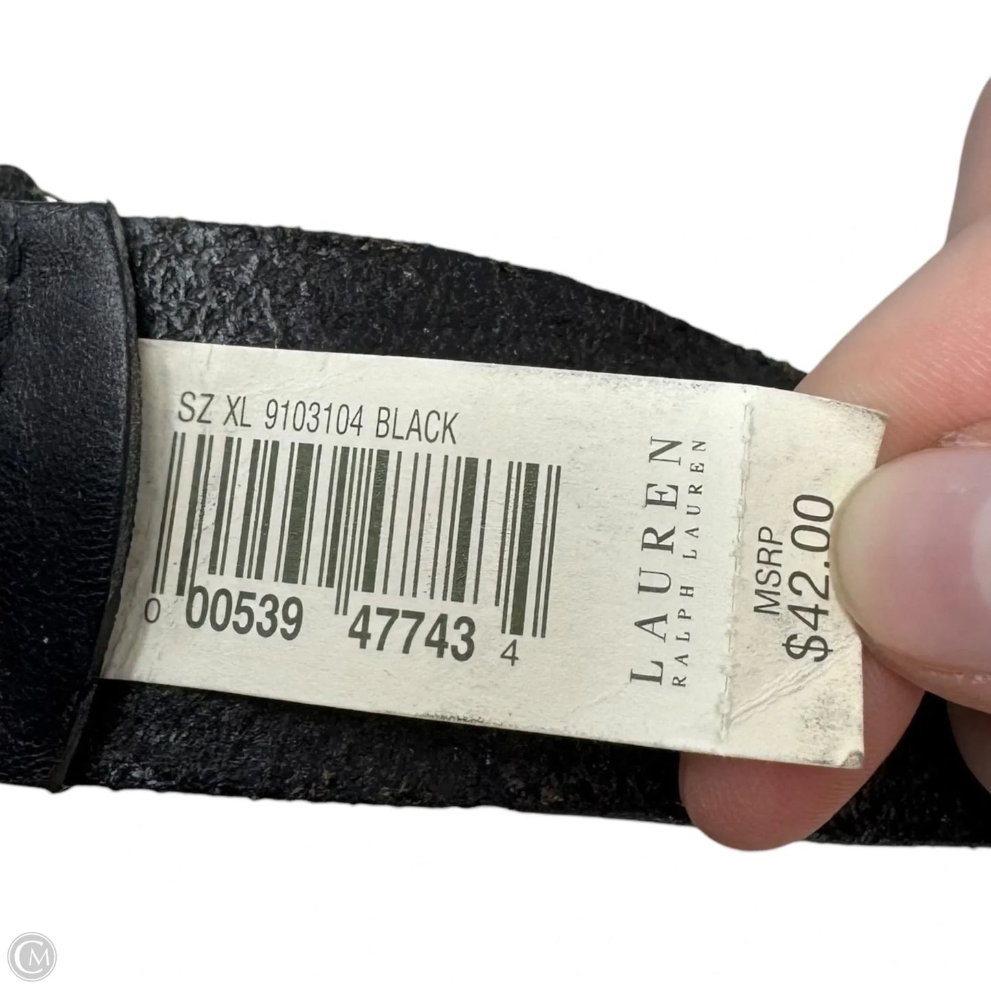 Circle Belt Leather By Lauren By Ralph Lauren, Size: Xlarge