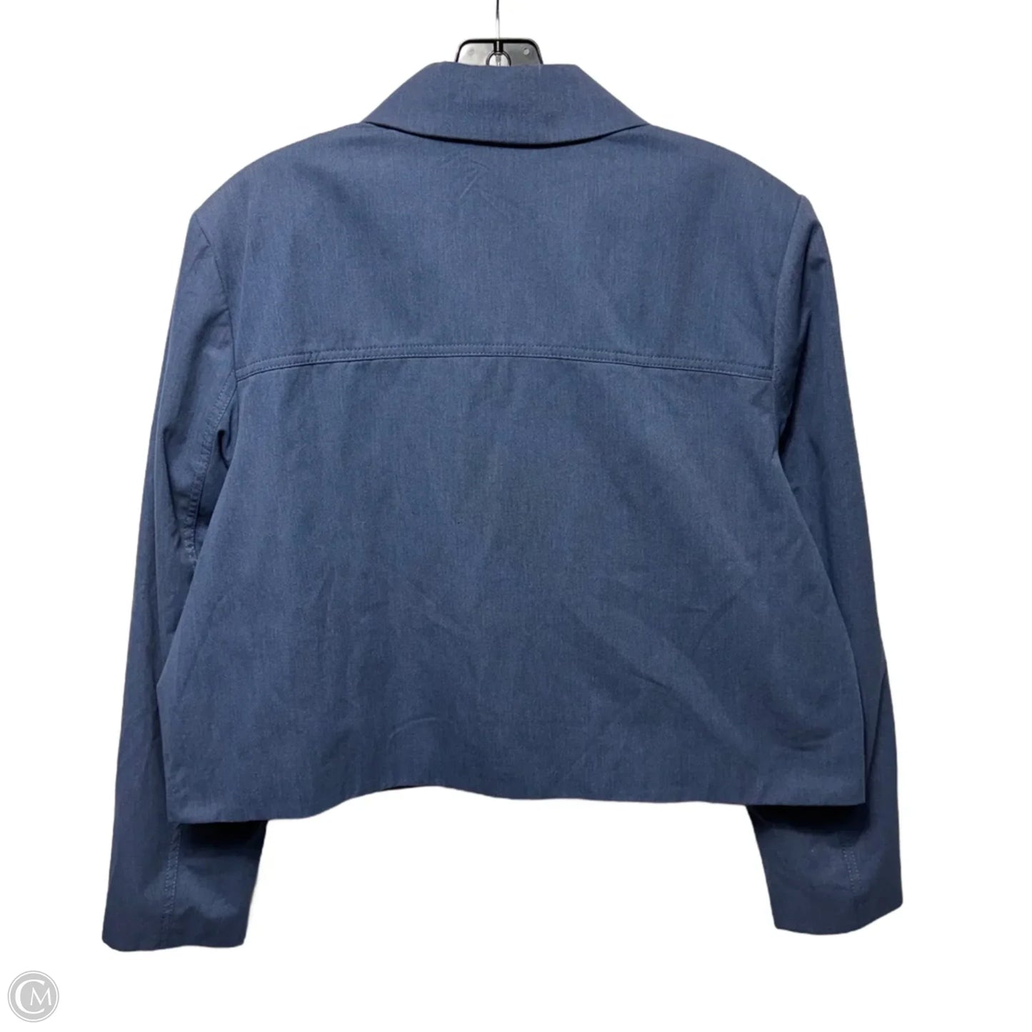 Cropped Utility Jacket By Banana Republic In Blue, Size: Xl