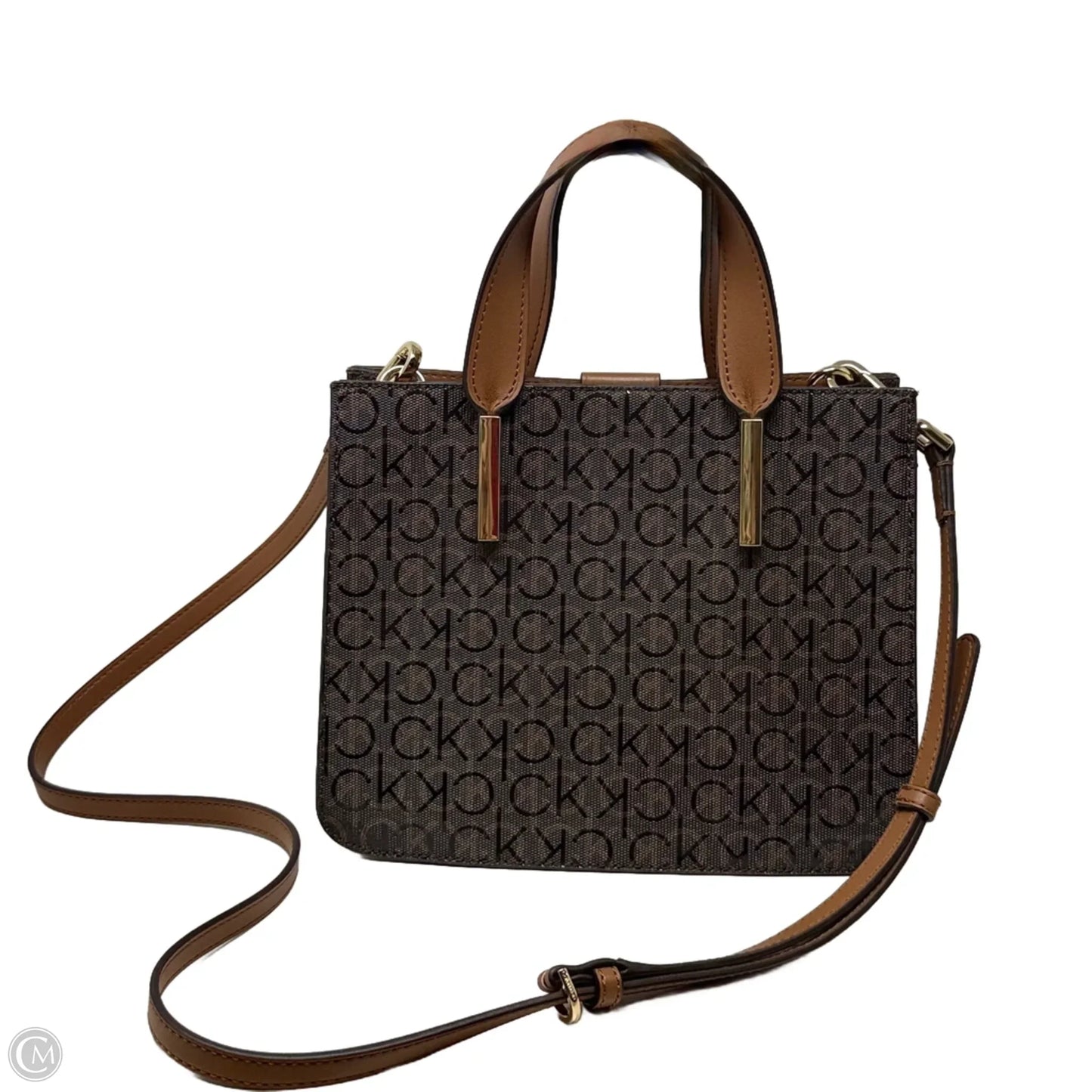 Audrey Signature Convertible Crossbody Bag By Calvin Klein, Size: Small