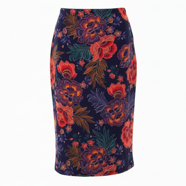 Lizandrea Mesh Midi Skirt By Jade by Johnny Was In Etta’s Garden Floral Print, Size: XXL