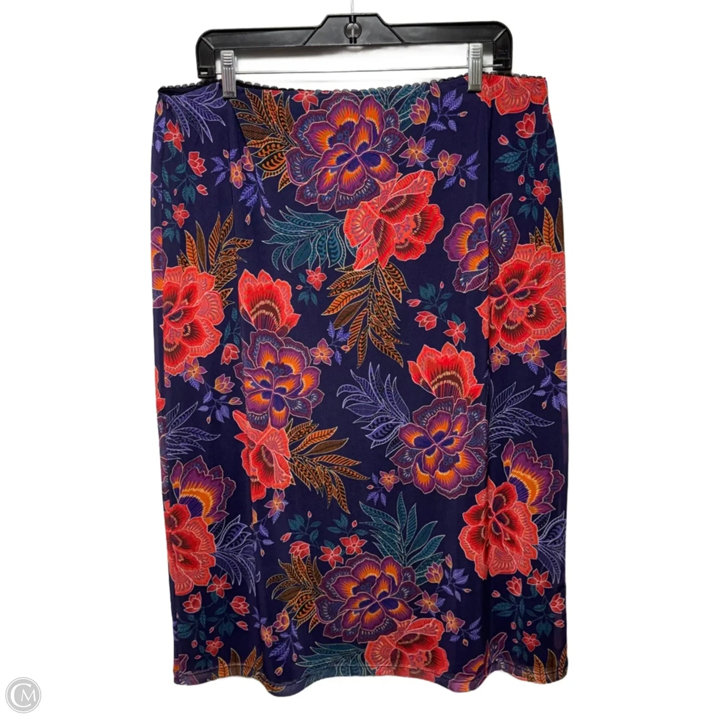 Lizandrea Mesh Midi Skirt By Jade by Johnny Was In Etta’s Garden Floral Print, Size: XXL