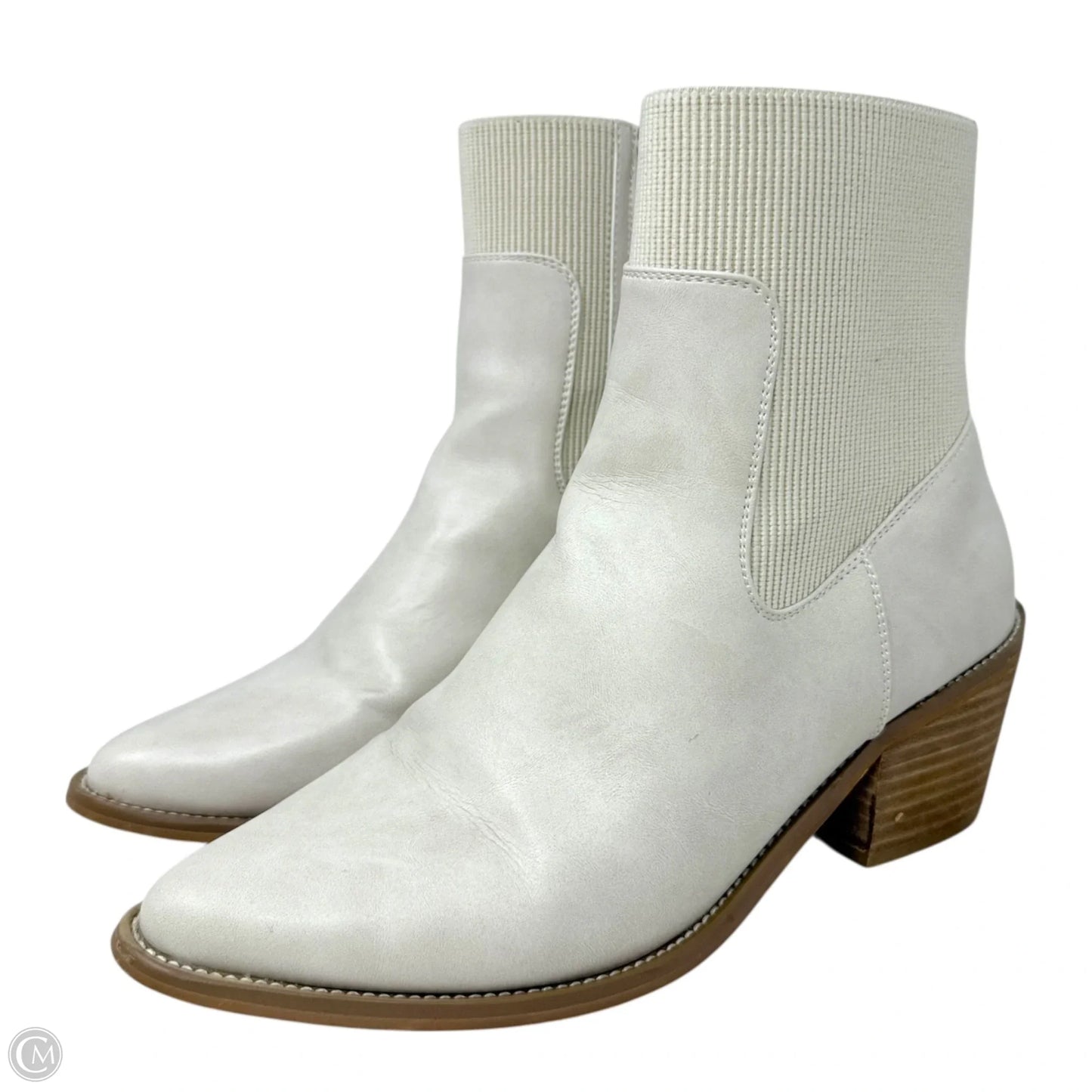 Boots Ankle Heels By Dolce Vita In Cream, Size: 10