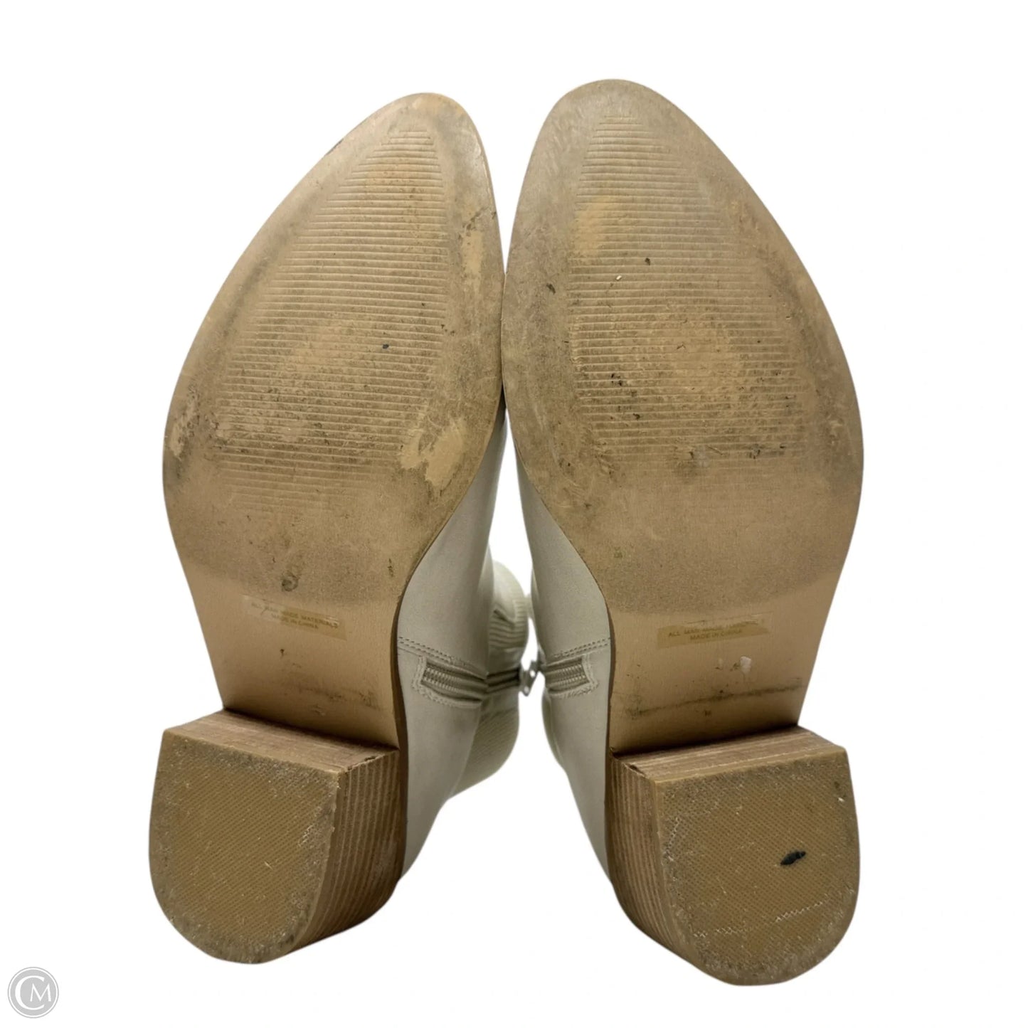 Boots Ankle Heels By Dolce Vita In Cream, Size: 10