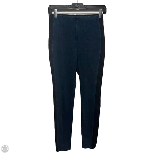 Jeans Jeggings By Lysse In Black & Blue, Size: S