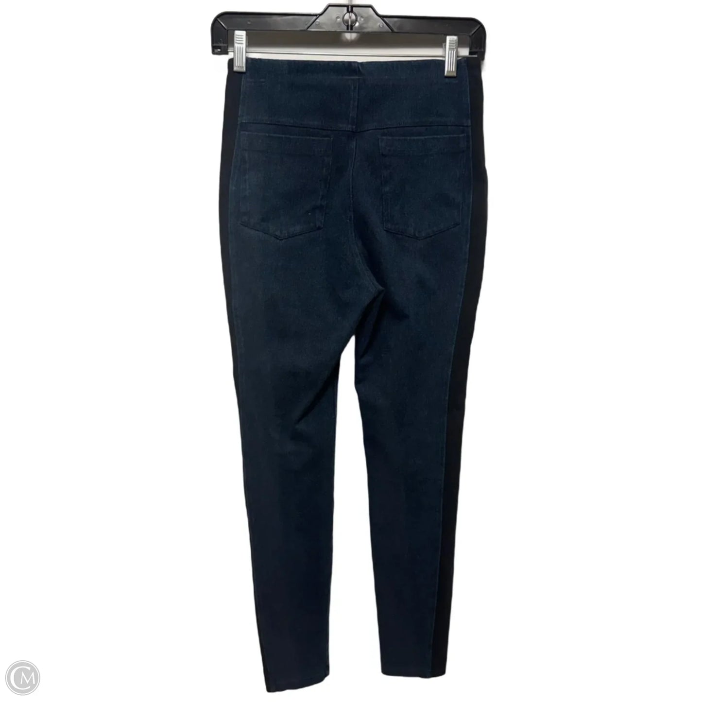 Jeans Jeggings By Lysse In Black & Blue, Size: S