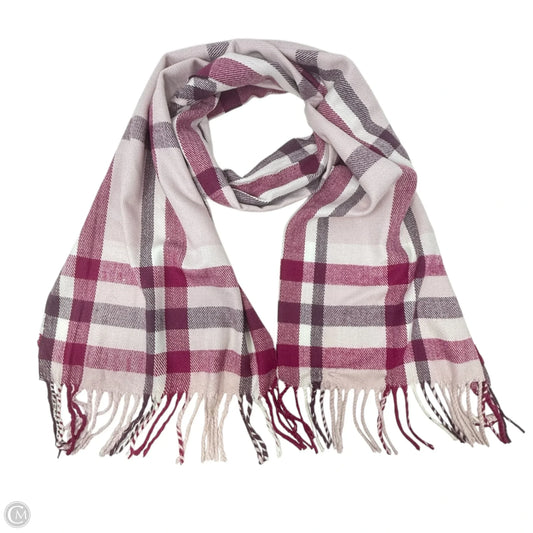 Cashmere Fringed Scarf In Plaid Made In Scotland