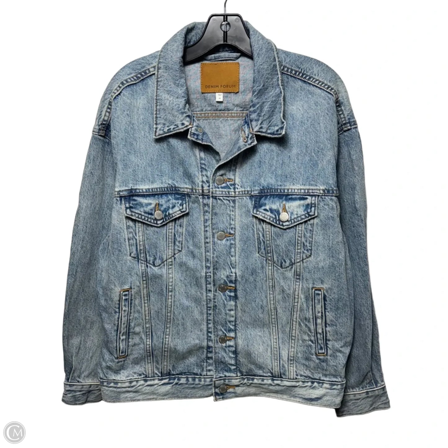 Jacket Denim By Denim Forum In Blue Denim, Size: M