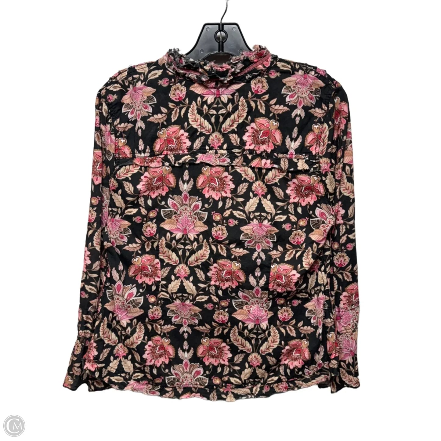 Top Long Sleeve By Cino In Floral Print, Size: MP