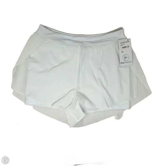 Athletic Light Stream Easy Flow Shorts By 90 By Reflex In White, Size: Xl
