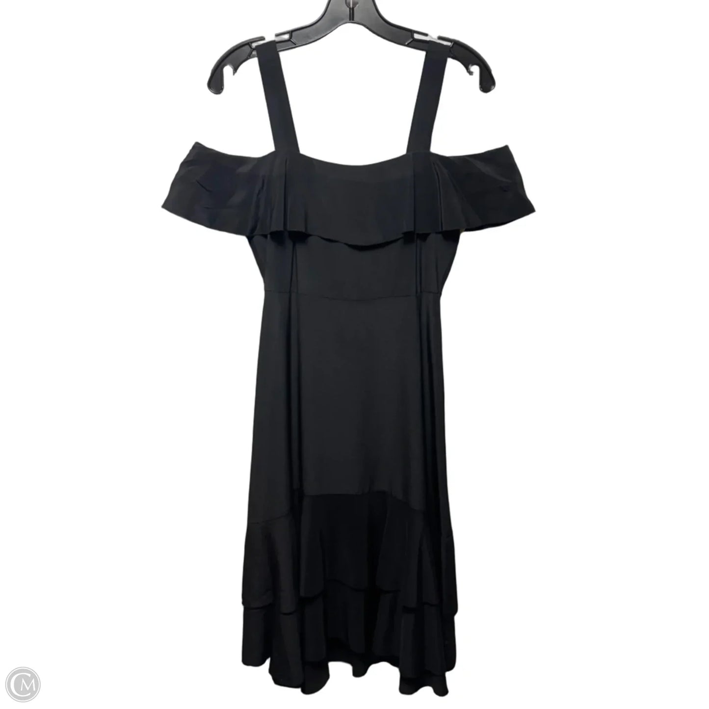 Collection Silk Cold Shoulder Midi Dress By J. Crew In Black, Size: 0