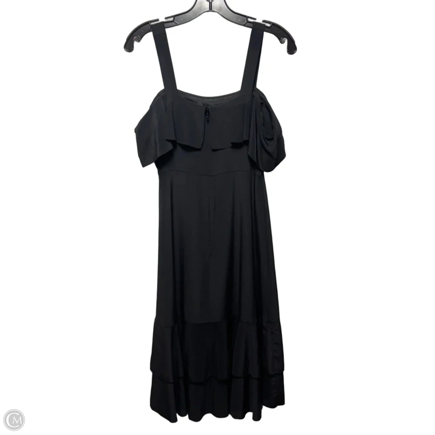Collection Silk Cold Shoulder Midi Dress By J. Crew In Black, Size: 0