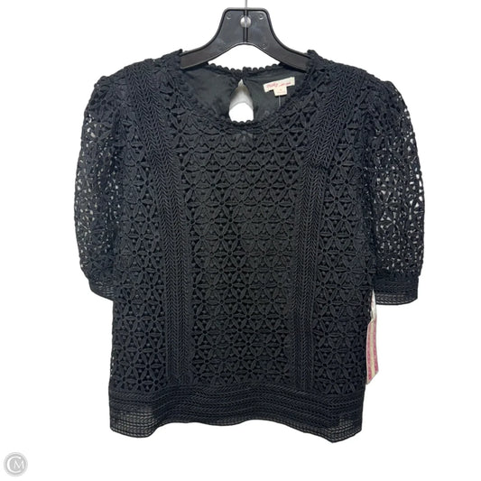 Top Short Sleeve By Pinky In Black, Size: M