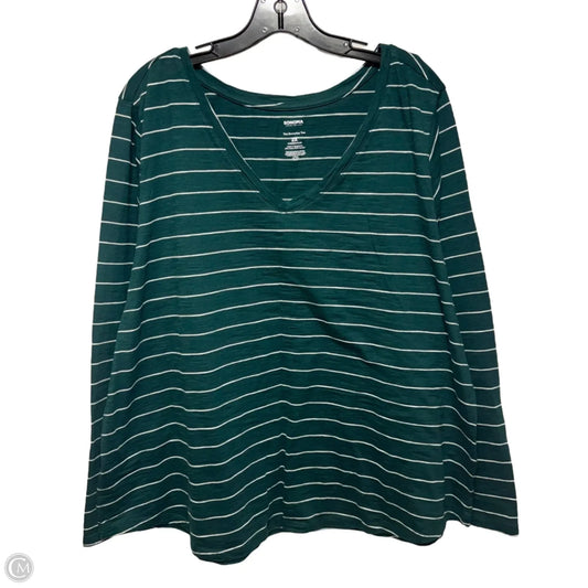 Top Long Sleeve By Sonoma In Striped Pattern, Size: 2x