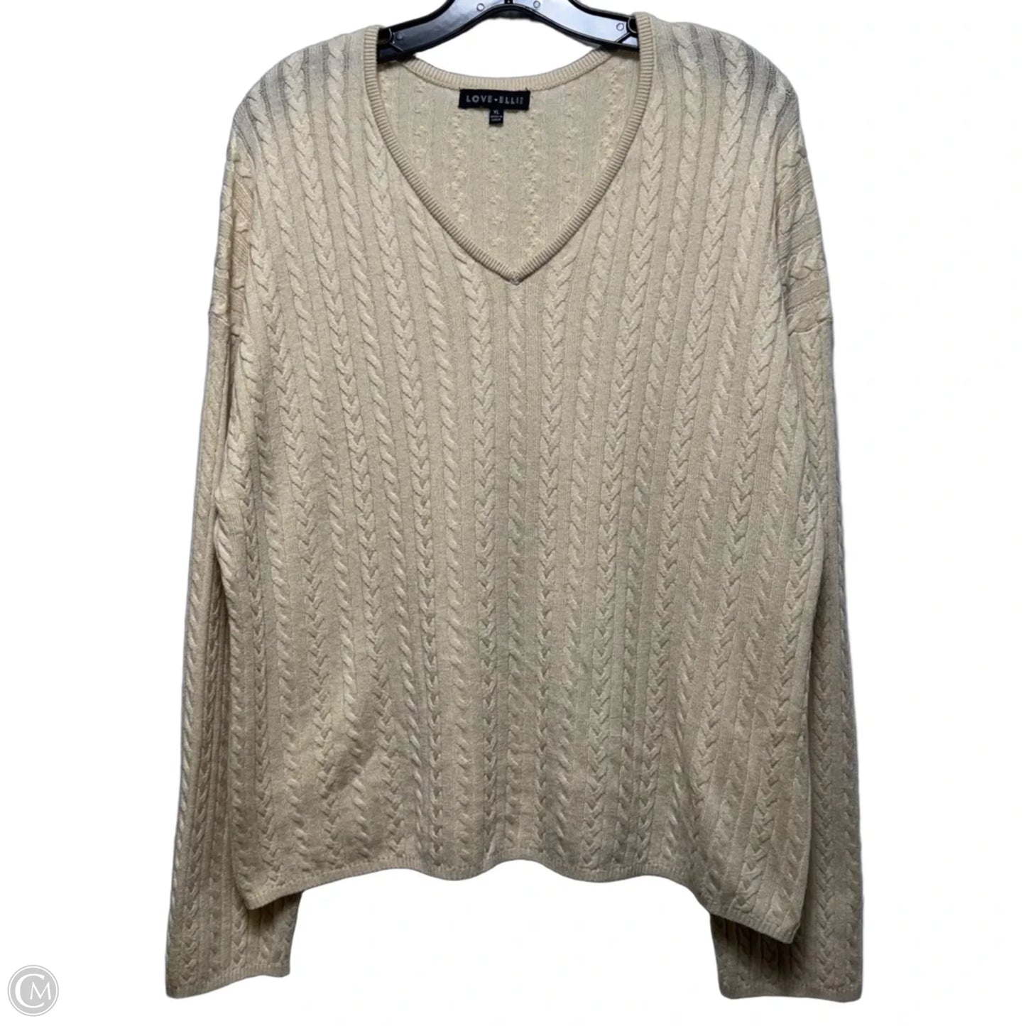 Sweater By Love Ellie In Cream, Size: Xl