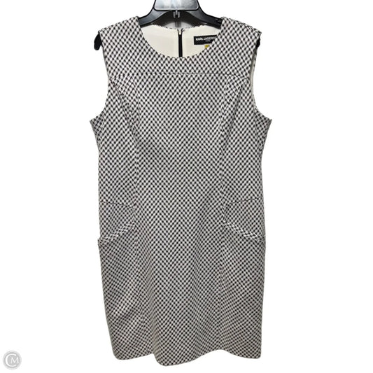 Dress Designer By Karl Lagerfeld In Black & White, Size: 16