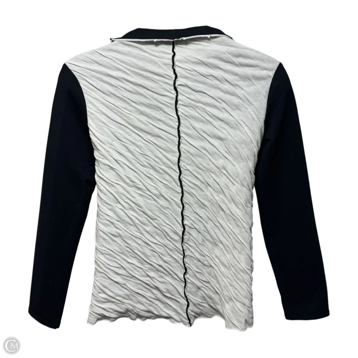 Textured Jacket By Kedziorek In Black & Cream, Size: 8 (EU 40)