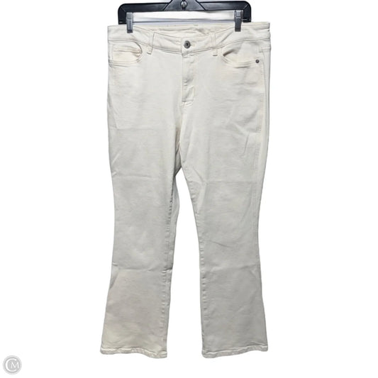 Jeans Boot Cut By J. Jill In Cream Denim, Size: 12