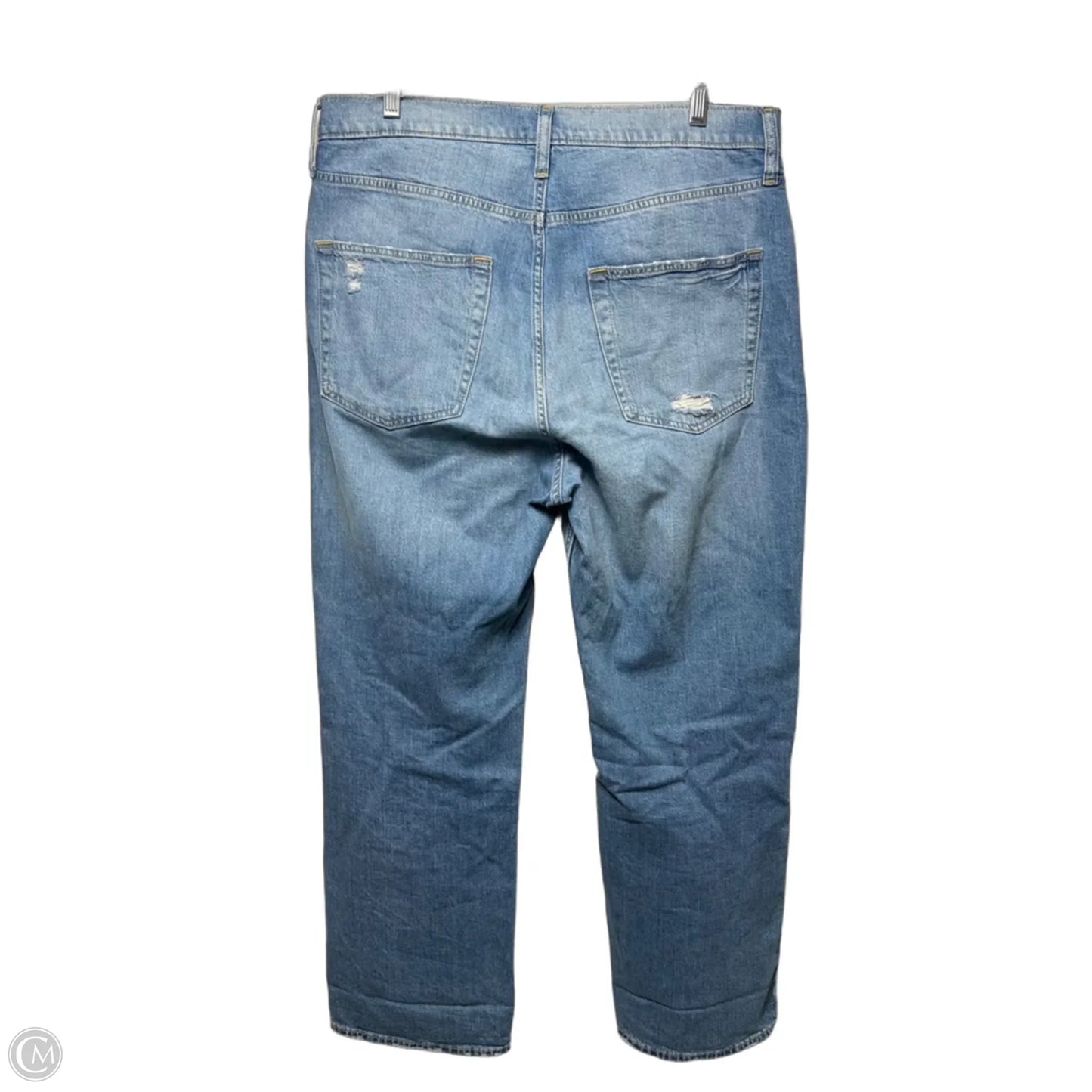 Jeans Wide Leg By Gap In Blue Denim, Size: 14