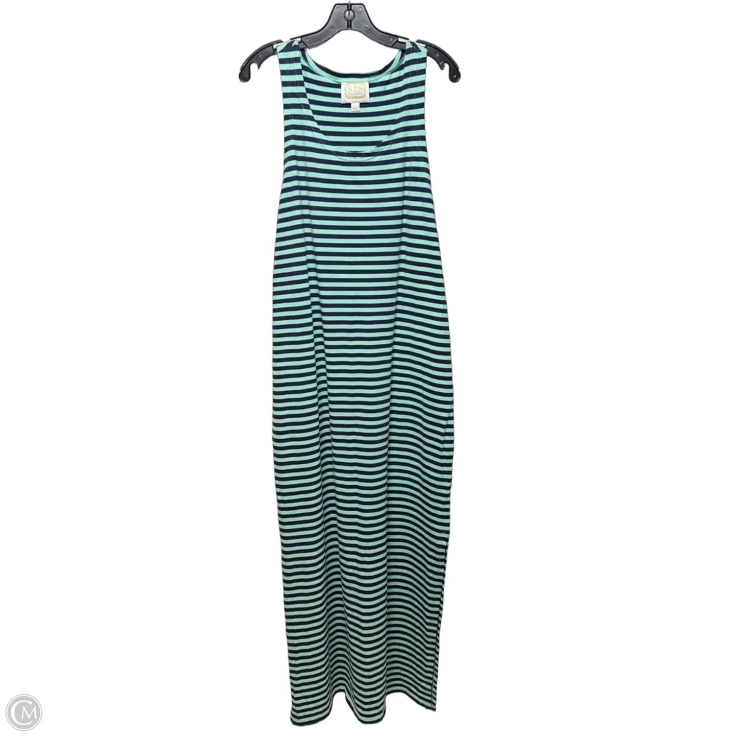 Maxi Tank Dress By Sail To Sable In Striped Pattern, Size: L
