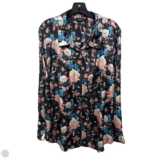Top Long Sleeve By Torrid In Floral Print, Size: 3x