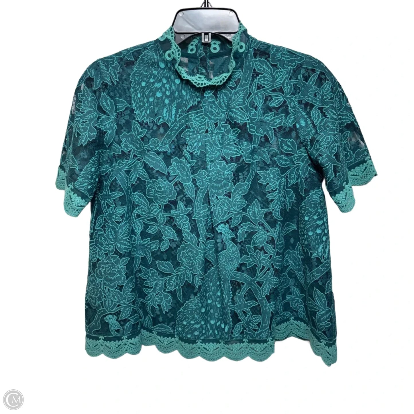 Top Short Sleeve By Hd In Paris In Teal, Size: 2