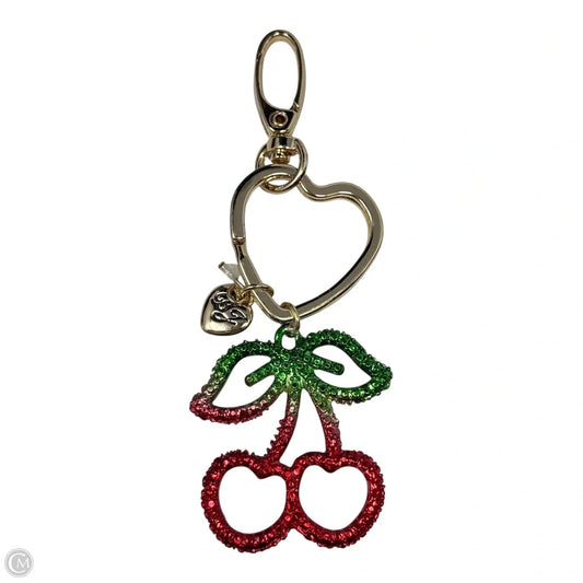 Crystal Cherries Bag Charm Key Chain By Betsey Johnson