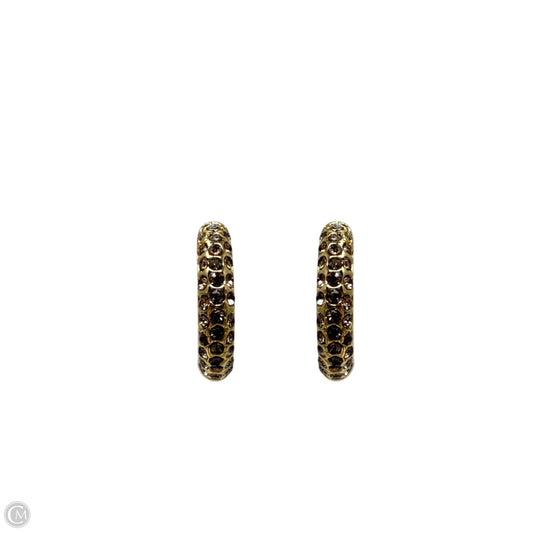 Crystal Pavé Huggie Hoop Earrings Designer By Kurt Geiger