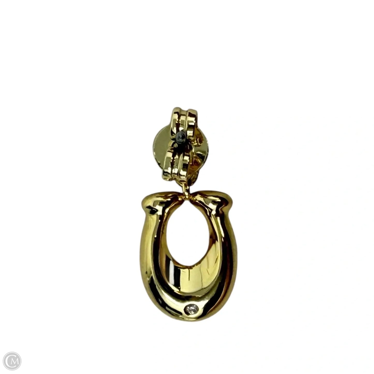 Signature C Crystal Gold Tone Earrings Designer By Coach