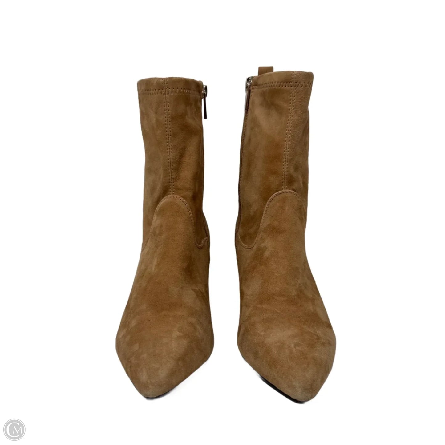 Sonira Suede Ankle Boots By Tahari In Tan, Size: 6.5