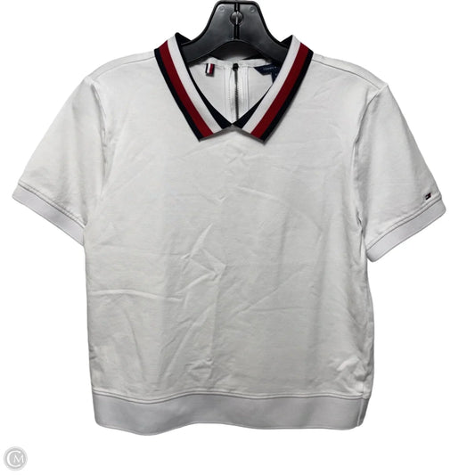 Top Short Sleeve By Tommy Hilfiger In White, Size: S