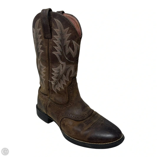 Heritage Stockman Western Boots By Ariat In Brown, Size: 6.5