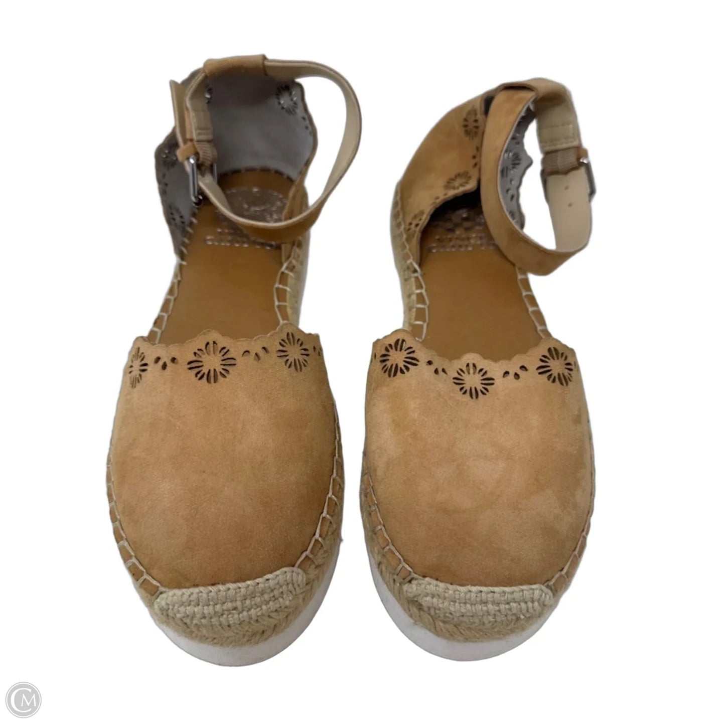 Platform Espadrille Shoes Flats By Vince Camuto In Tan, Size: 7.5